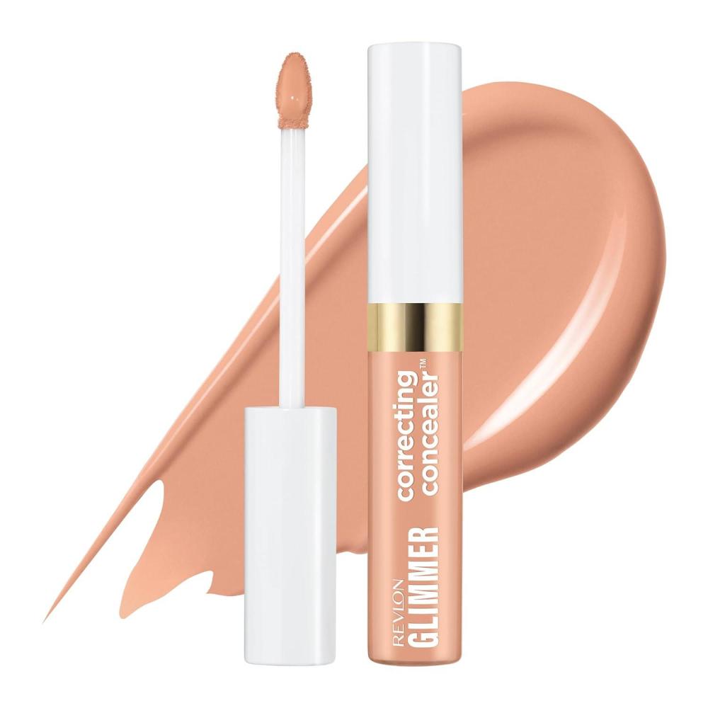 imageRevlon Glimmer Brightening Concealer Liquid Under Eye Makeup Made with Caffeine Vitamin C ampamp Stevioside 165 03 fl ozPeach
