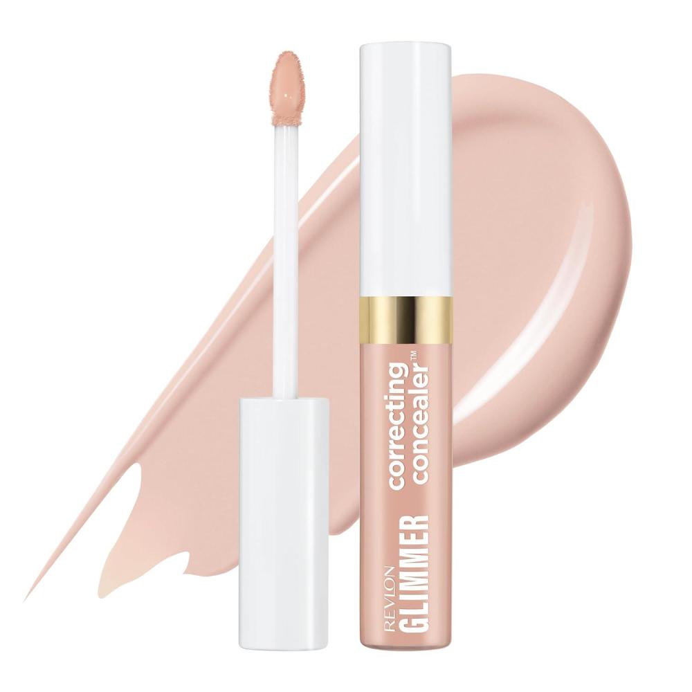 imageRevlon Glimmer Brightening Concealer Liquid Under Eye Makeup Made with Caffeine Vitamin C ampamp Stevioside 165 03 fl ozPink