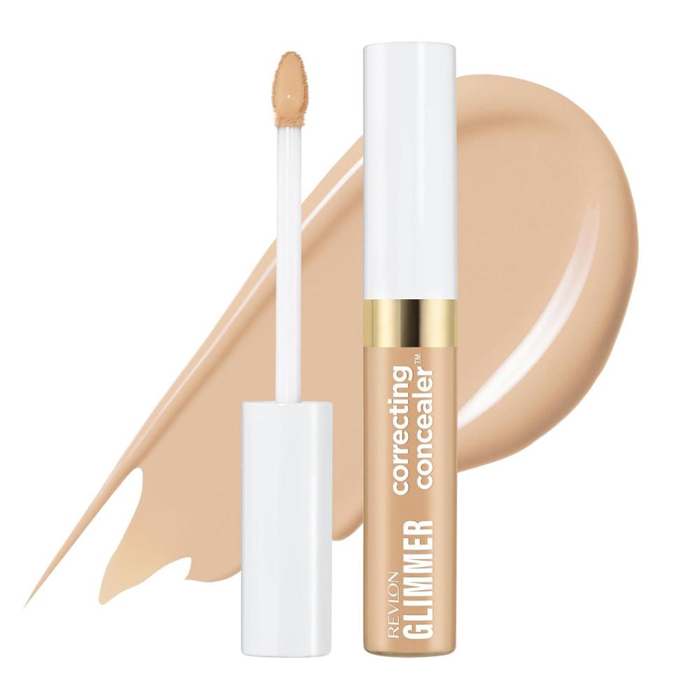 imageRevlon Glimmer Brightening Concealer Liquid Under Eye Makeup Made with Caffeine Vitamin C ampamp Stevioside 165 03 fl ozYellow