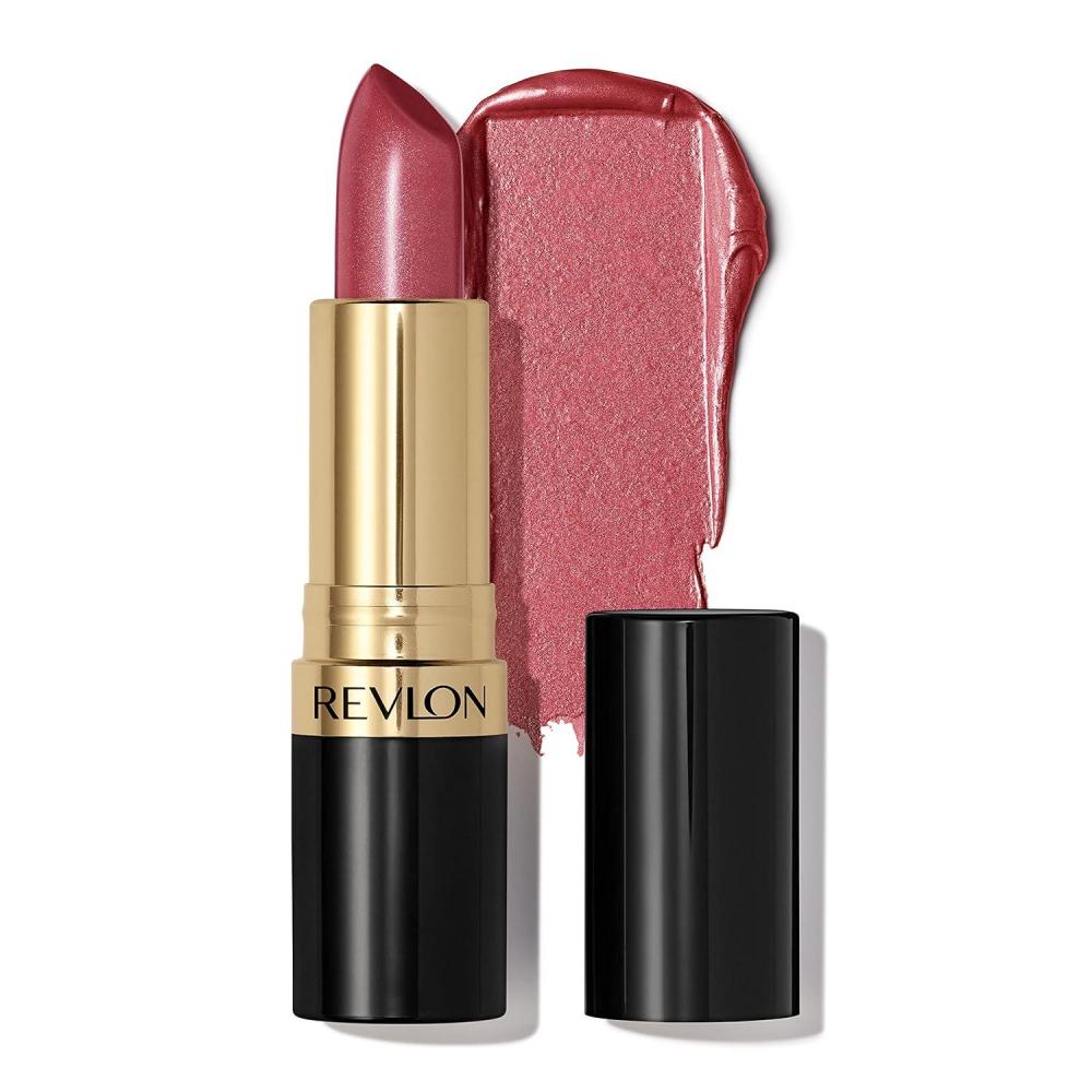 imageRevlon Super Lustrous Lipstick Creamy Formula For Soft FullerLooking Lips Moisturized Feel 315 Iced Mocha 015 oz610 Gold Pearl Plum