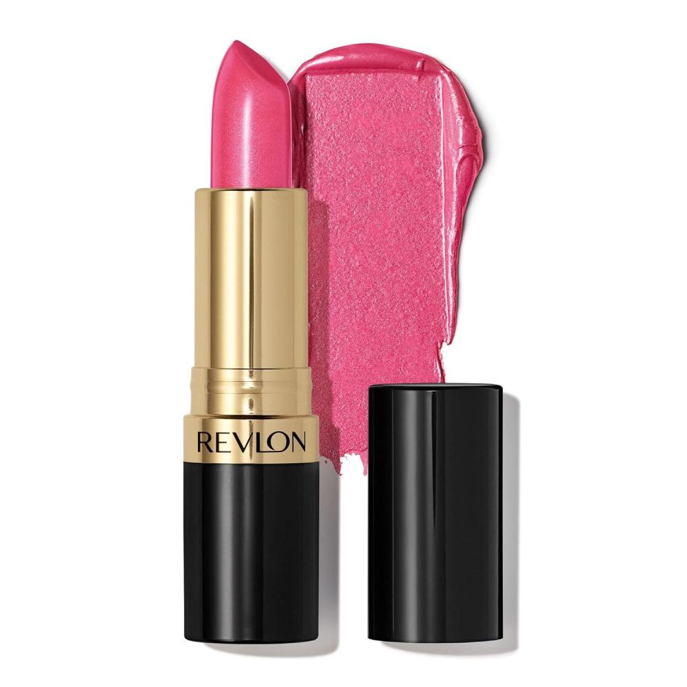 imageRevlon Super Lustrous Lipstick Creamy Formula For Soft FullerLooking Lips Moisturized Feel 415 Pink In The Afternoon 015 oz430 Softsilver Rose