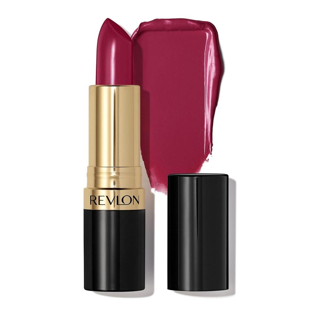 imageRevlon Super Lustrous Lipstick Creamy Formula For Soft FullerLooking Lips Moisturized Feel 778 Pink Promise 015 oz046 Bombshell Red