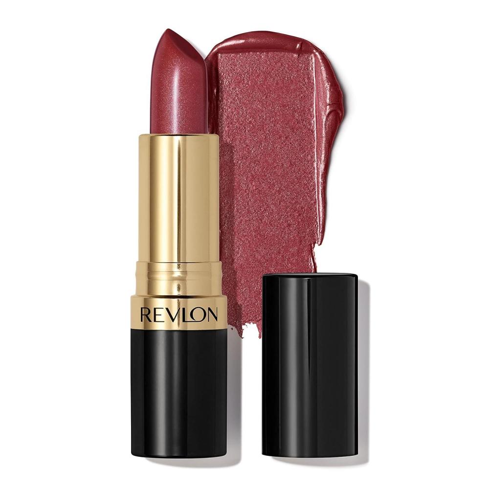 imageRevlon Super Lustrous Lipstick Creamy Formula For Soft FullerLooking Lips Moisturized Feel 778 Pink Promise 015 oz641 Spicy Cinnamon