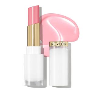 REVLON Super Lustrous Glass Shine Balm, Hydrating Tinted Lipstick, Sheer, Glossy Shiny Finish, 008 Rum Raisin, 0.11 oz(002 Pink Flip)