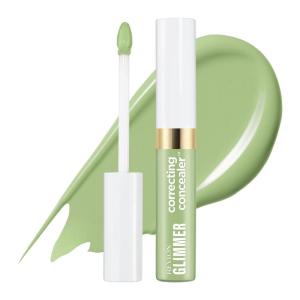 Revlon Glimmer Brightening Concealer, Liquid Under Eye Makeup, Made with Caffeine, Vitamin C, & Stevioside, 165, 0.3 fl oz(Green)