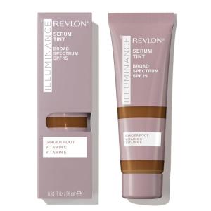 Revlon Illuminance Tinted Serum, Triple Hyaluronic Acid, Evens Out Skin Tone Over Time and Hydrates All Day, SPF 15, 417 Warm Caramel, 0.94 fl oz.(Amber)
