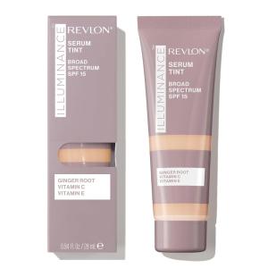 Revlon Illuminance Tinted Serum, Triple Hyaluronic Acid, Evens Out Skin Tone Over Time and Hydrates All Day, SPF 15, 417 Warm Caramel, 0.94 fl oz.(Cool Beige)
