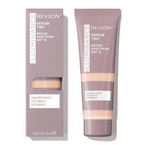 Revlon Illuminance Tinted Serum, Triple Hyaluronic Acid, Evens Out Skin Tone Over Time and Hydrates All Day, SPF 15, 417 Warm Caramel, 0.94 fl oz.(Ivory Beige)