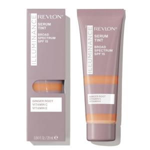 Revlon Illuminance Tinted Serum, Triple Hyaluronic Acid, Evens Out Skin Tone Over Time and Hydrates All Day, SPF 15, 417 Warm Caramel, 0.94 fl oz.(Light Warm)