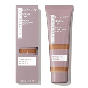 Revlon Illuminance Tinted Serum, Triple Hyaluronic Acid, Evens Out Skin Tone Over Time and Hydrates All Day, SPF 15, 417 Warm Caramel, 0.94 fl oz.(Rich Sand)