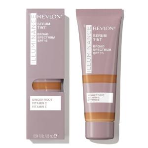 Revlon Illuminance Tinted Serum, Triple Hyaluronic Acid, Evens Out Skin Tone Over Time and Hydrates All Day, SPF 15, 417 Warm Caramel, 0.94 fl oz.(Warm Caramel)
