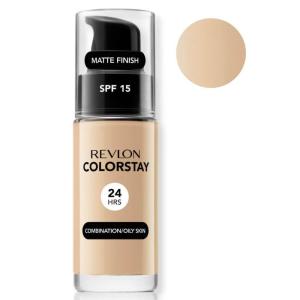 Revlon Liquid Foundation, ColorStay Face Makeup for Combination & Oily Skin, SPF 15, Medium-Full Coverage with Matte Finish, Light Honey (260), 1.0 oz(Beige)