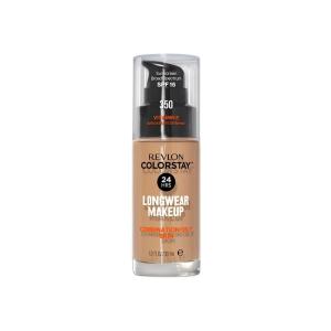 Revlon Liquid Foundation, ColorStay Face Makeup for Combination & Oily Skin, SPF 15, Medium-Full Coverage with Matte Finish, Light Honey (260), 1.0 oz(Tan)