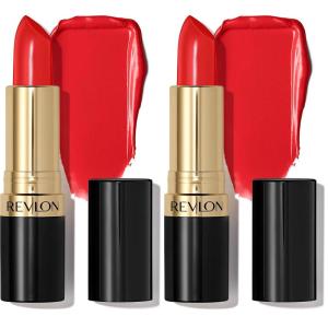 Revlon Super Lustrous Lipstick, Creamy Formula For Soft, Fuller-Looking Lips, Moisturized Feel, 415 Pink In The Afternoon, 0.15 oz(Fire and Ice)