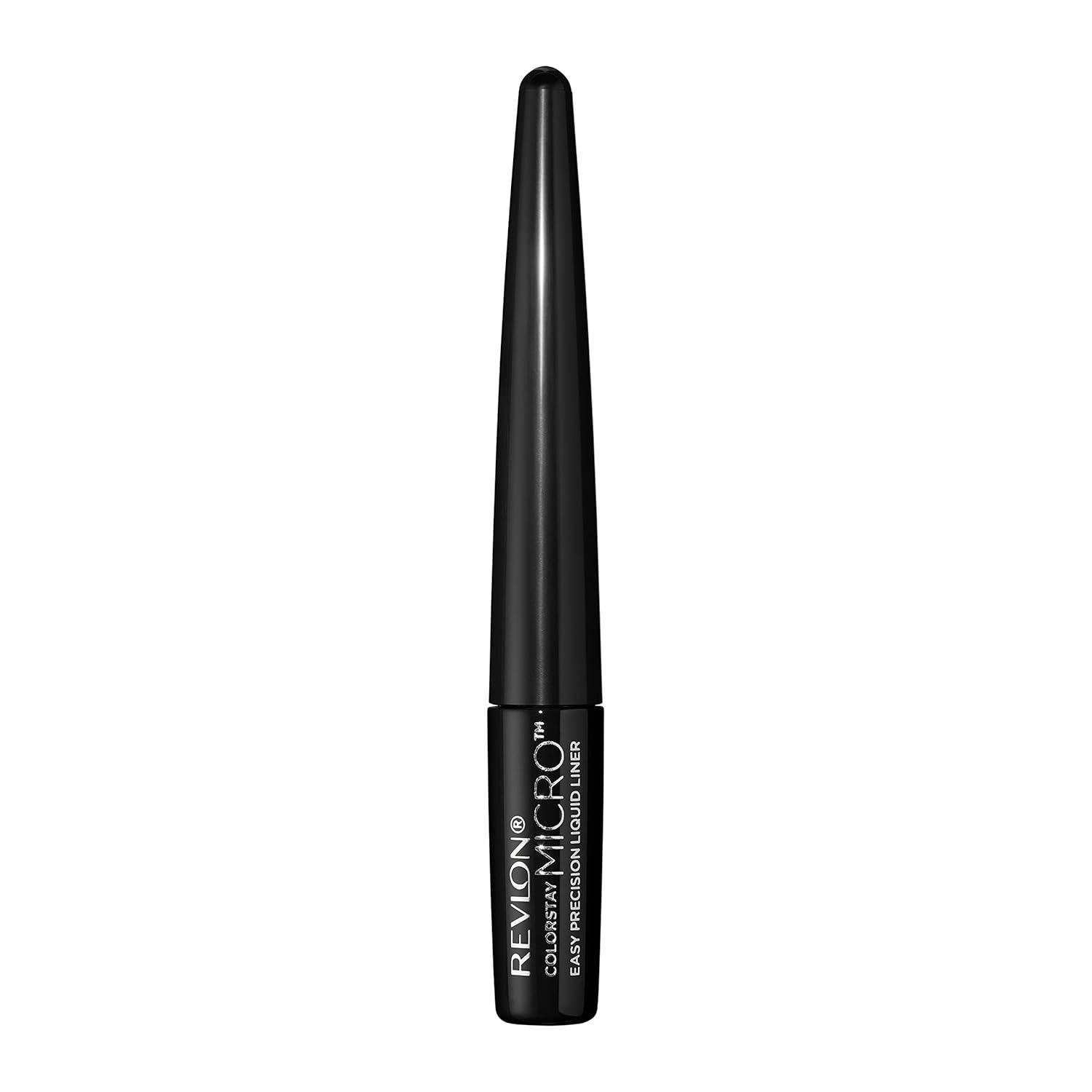 imageREVLON ColorStay Micro Easy Precision Liquid Eyeliner Waterproof Smudgeproof Longwearing with Felt Tip Applicator 301 Blackout 0057 fl oz301 Blackout Pack of 1