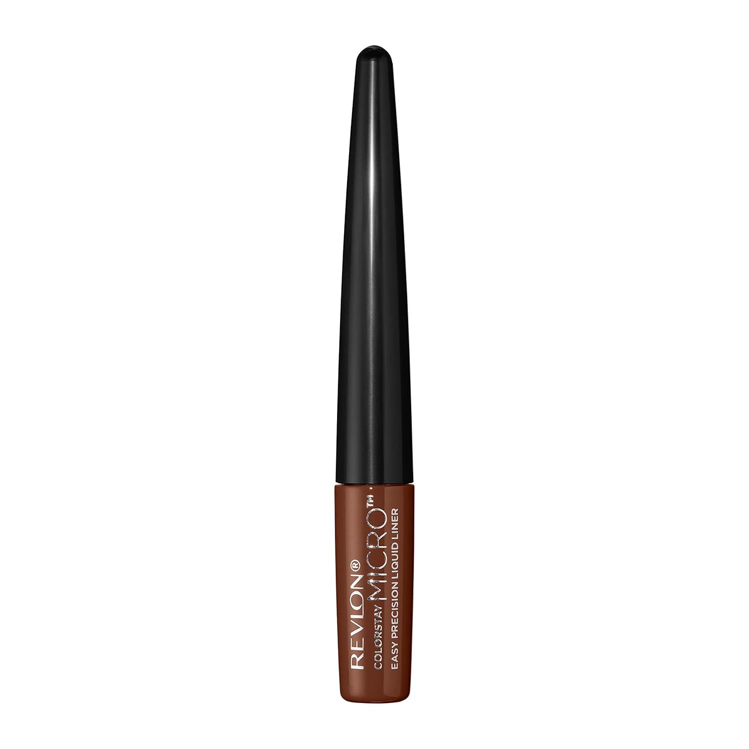 imageREVLON ColorStay Micro Easy Precision Liquid Eyeliner Waterproof Smudgeproof Longwearing with Felt Tip Applicator 301 Blackout 0057 fl oz302 What the Fudge Pack of 1