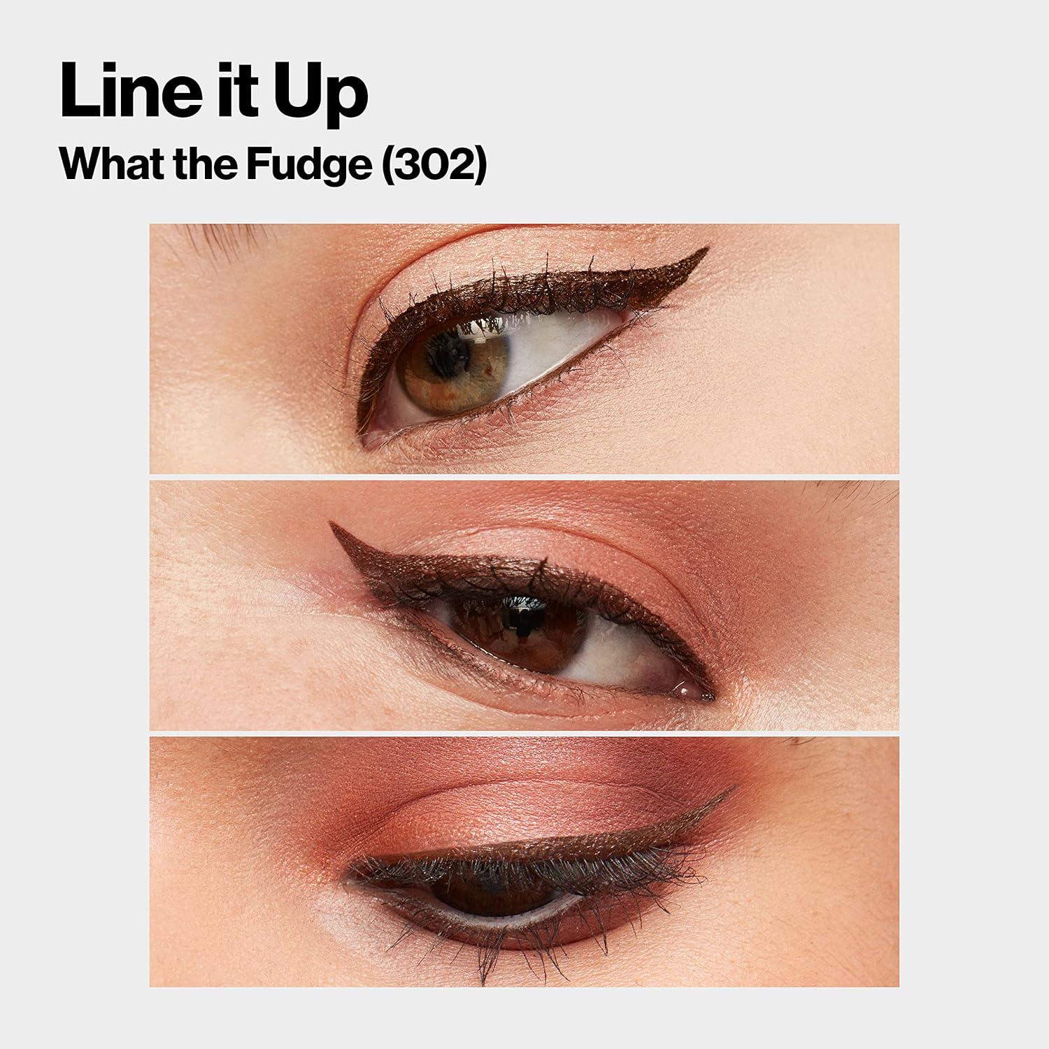 imageREVLON ColorStay Micro Easy Precision Liquid Eyeliner Waterproof Smudgeproof Longwearing with Felt Tip Applicator 301 Blackout 0057 fl oz302 What the Fudge Pack of 1