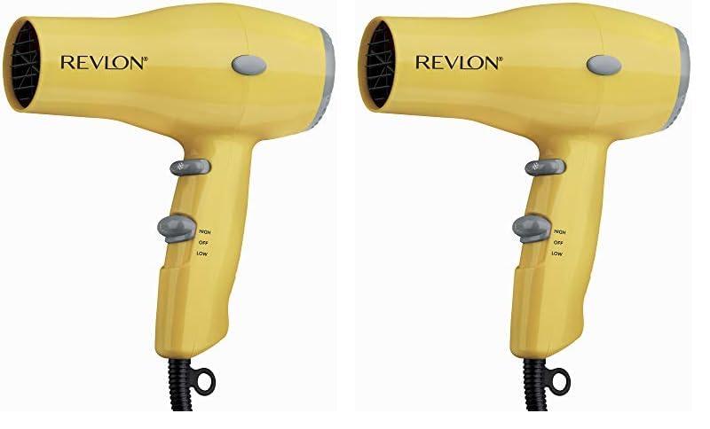 imageREVLON Compact Hair Dryer 1875W Lightweight Design Perfect for Travel YellowYellow