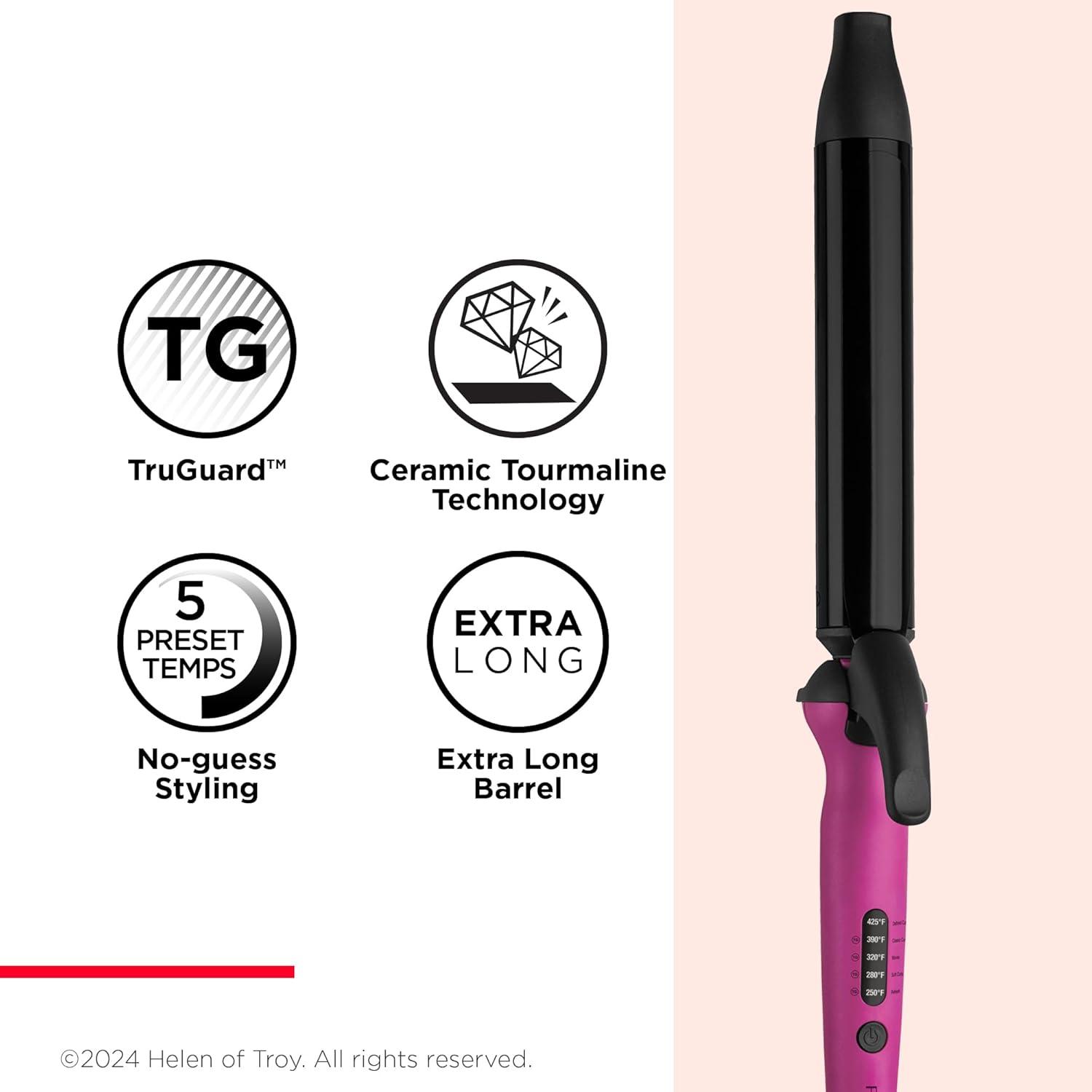 imageREVLON Easy Heat 1quot Precision Curling IronPink
