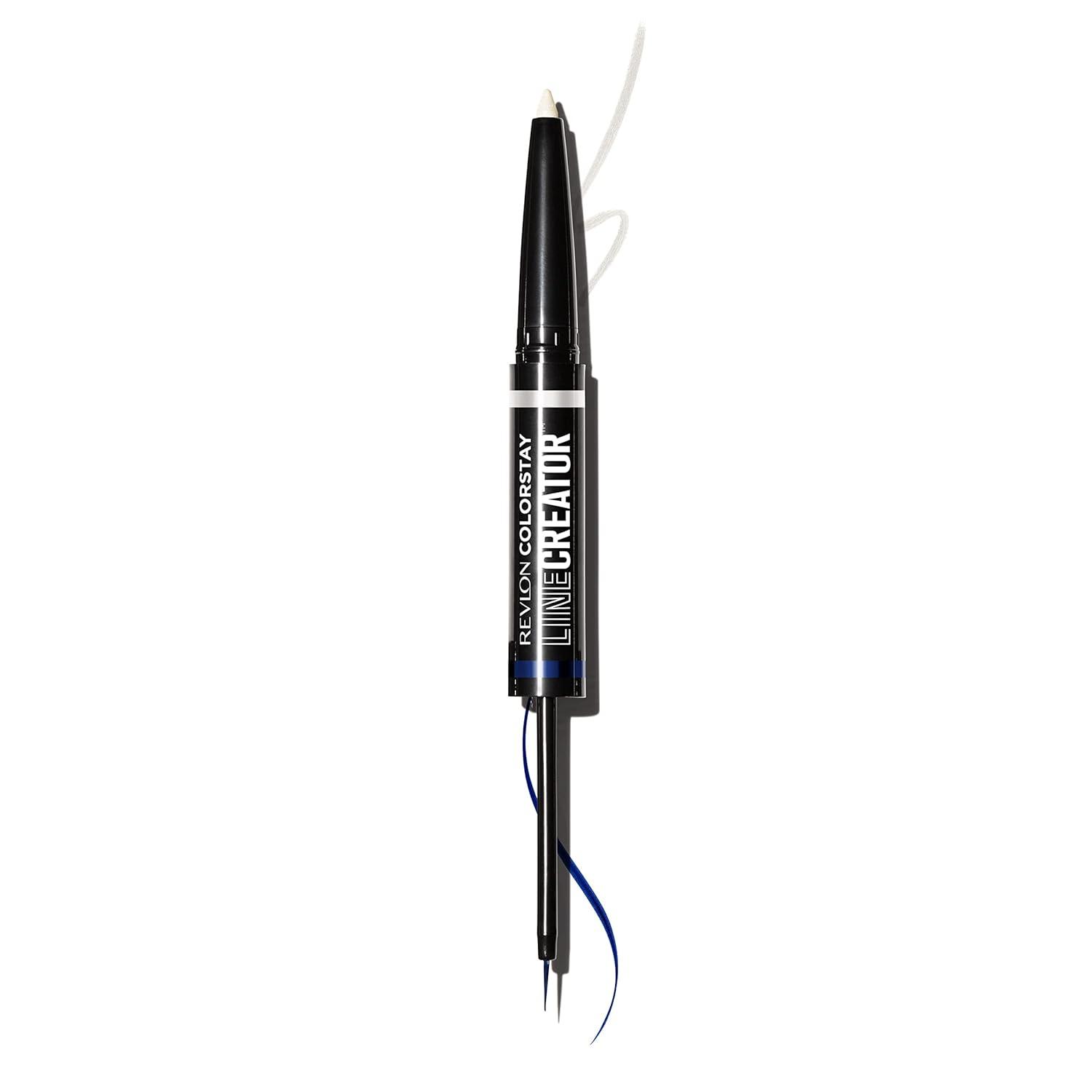 imageREVLON Liquid Eyeliner ampamp Smoky Kohl Pencil ColorStay Line Creator Eye Makeup Waterproof ampamp Transferproof Blackout 0004 oz154 Cool as Ice