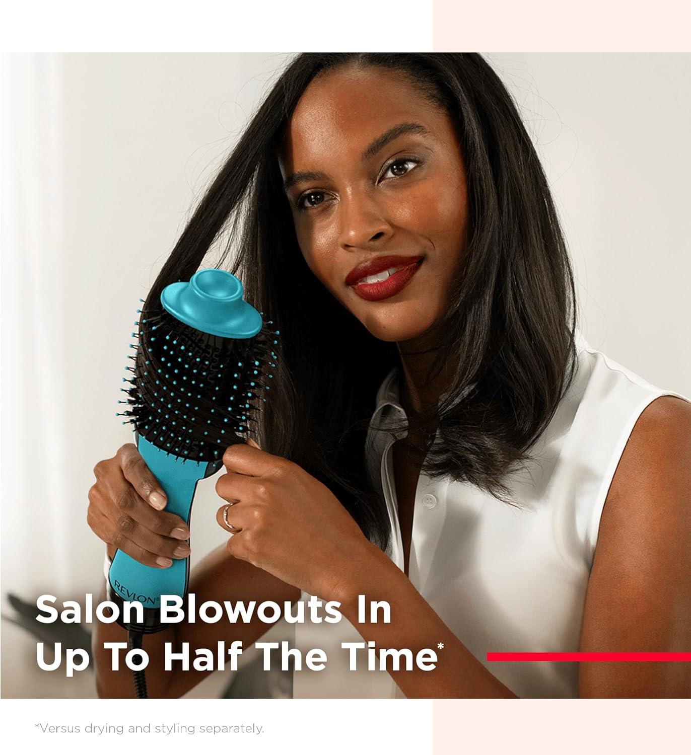 imageREVLON One Step Volumizer PLUS Hair Dryer and Styler More Volume Less Damage and More Styling Control for Easy and Fast SalonStyle Blowouts Plus Travel Friendly BlackMint