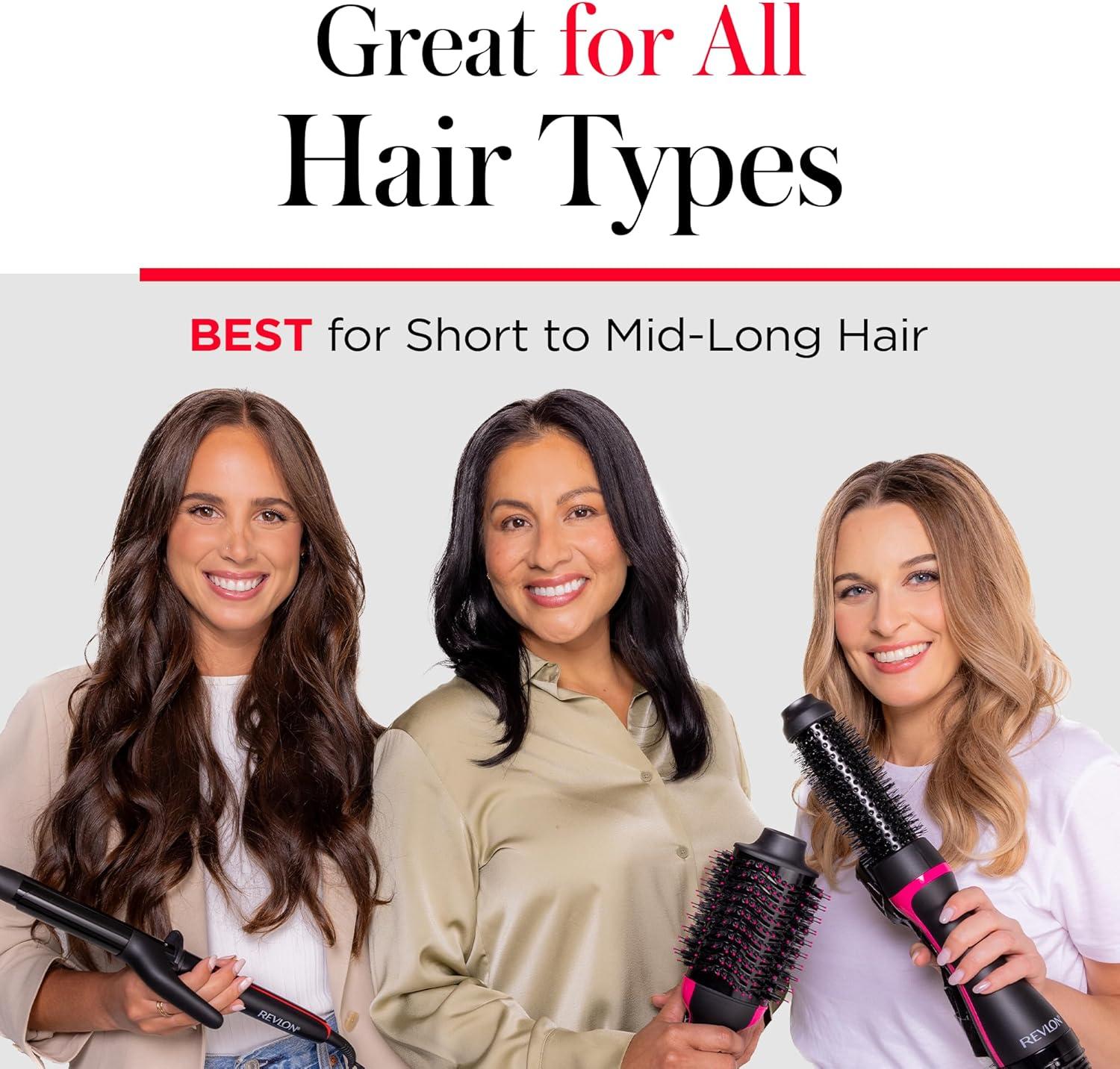 imageREVLON One Step Volumizer PLUS Hair Dryer and Styler More Volume Less Damage and More Styling Control for Easy and Fast SalonStyle Blowouts Plus Travel Friendly BlackMint