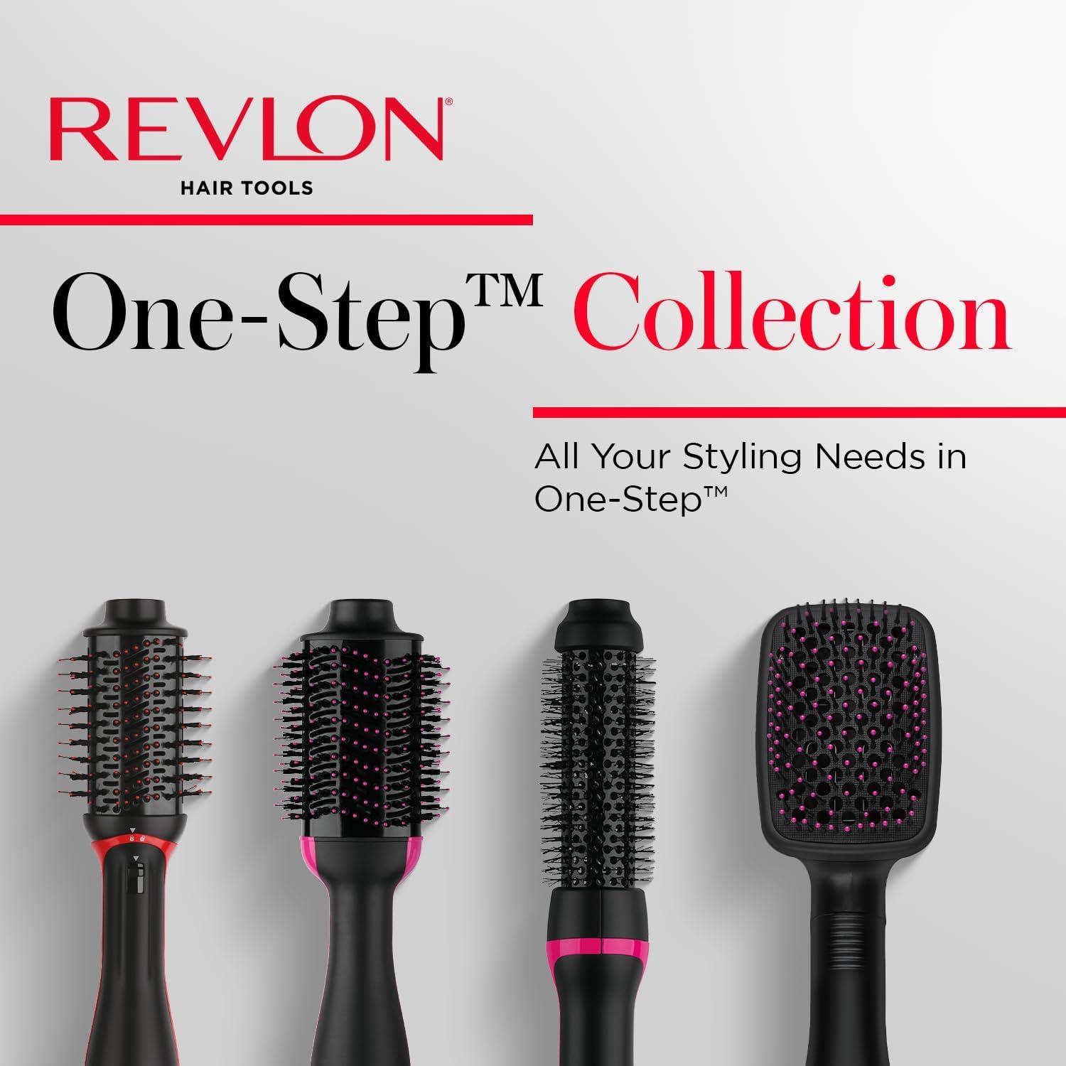 imageREVLON One Step Volumizer PLUS Hair Dryer and Styler More Volume Less Damage and More Styling Control for Easy and Fast SalonStyle Blowouts Plus Travel Friendly BlackBlack Red