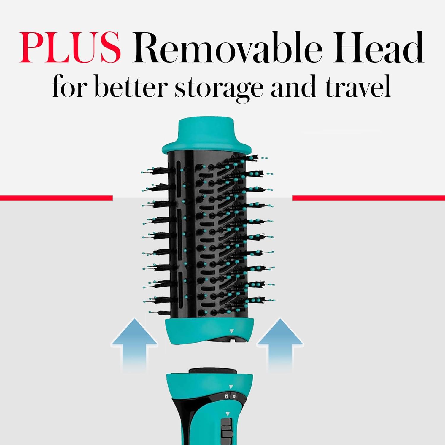 imageREVLON One Step Volumizer PLUS Hair Dryer and Styler More Volume Less Damage and More Styling Control for Easy and Fast SalonStyle Blowouts Plus Travel Friendly BlackTeal