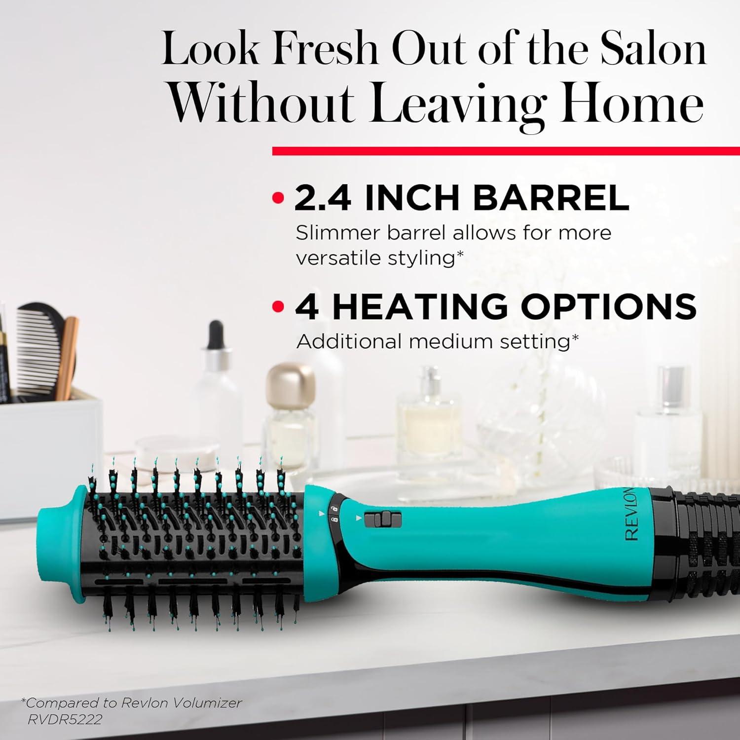 imageREVLON One Step Volumizer PLUS Hair Dryer and Styler More Volume Less Damage and More Styling Control for Easy and Fast SalonStyle Blowouts Plus Travel Friendly BlackTeal