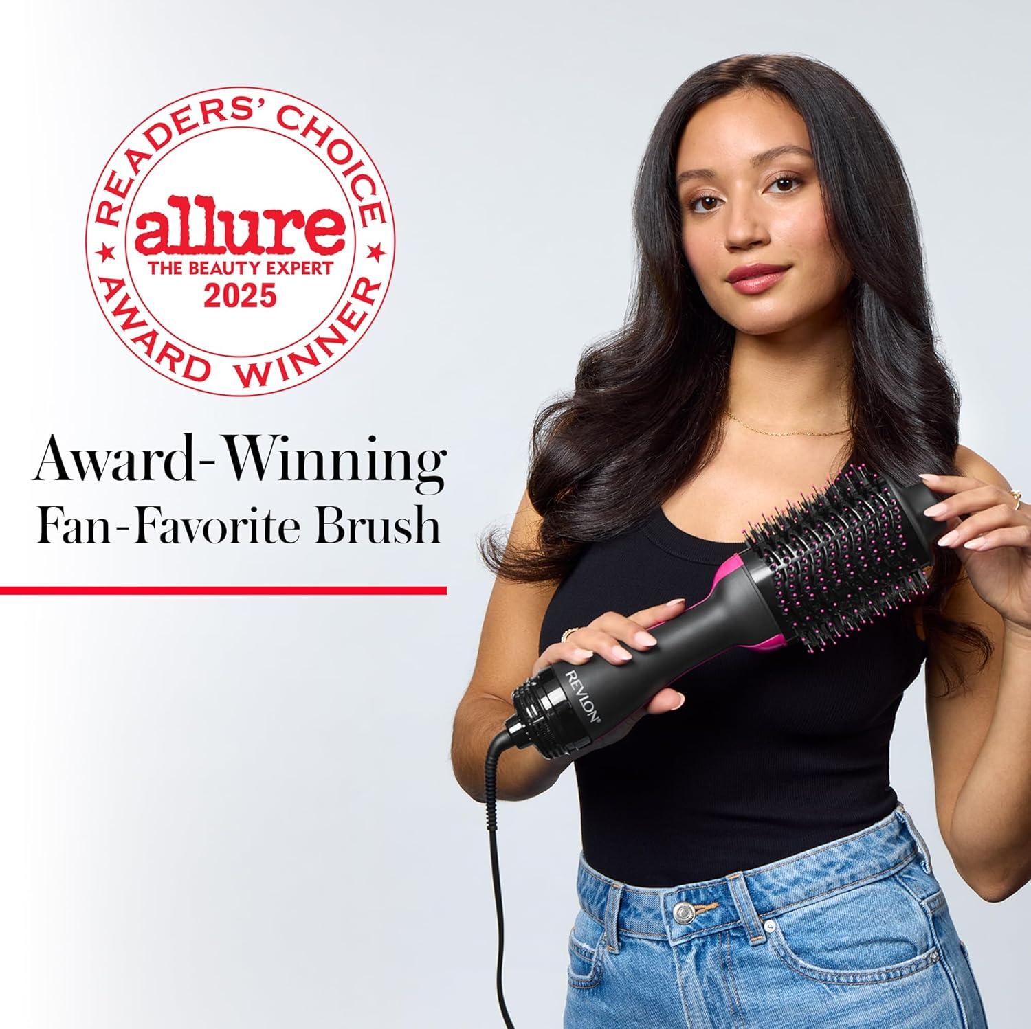 imageREVLON One Step Volumizer PLUS Hair Dryer and Styler More Volume Less Damage and More Styling Control for Easy and Fast SalonStyle Blowouts Plus Travel Friendly BlackBlack