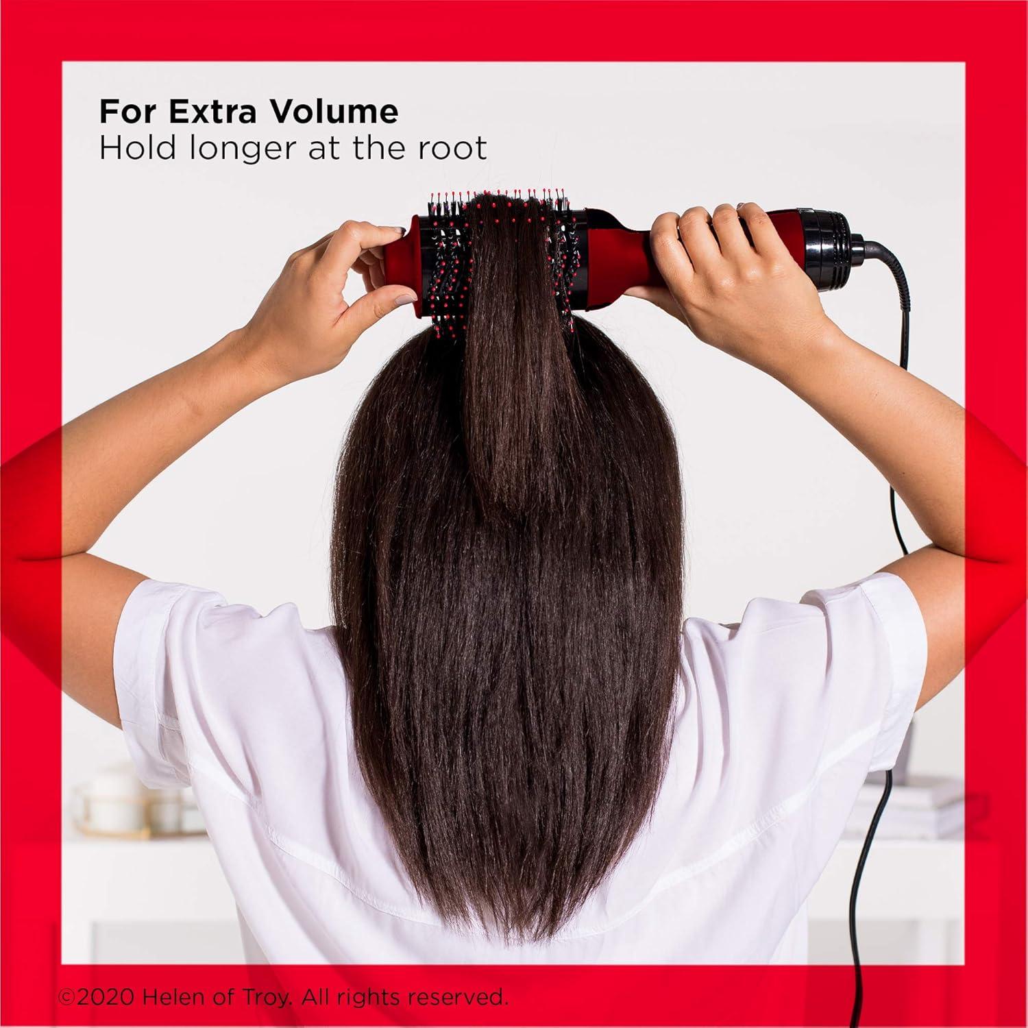 imageREVLON One Step Volumizer PLUS Hair Dryer and Styler More Volume Less Damage and More Styling Control for Easy and Fast SalonStyle Blowouts Plus Travel Friendly BlackRed