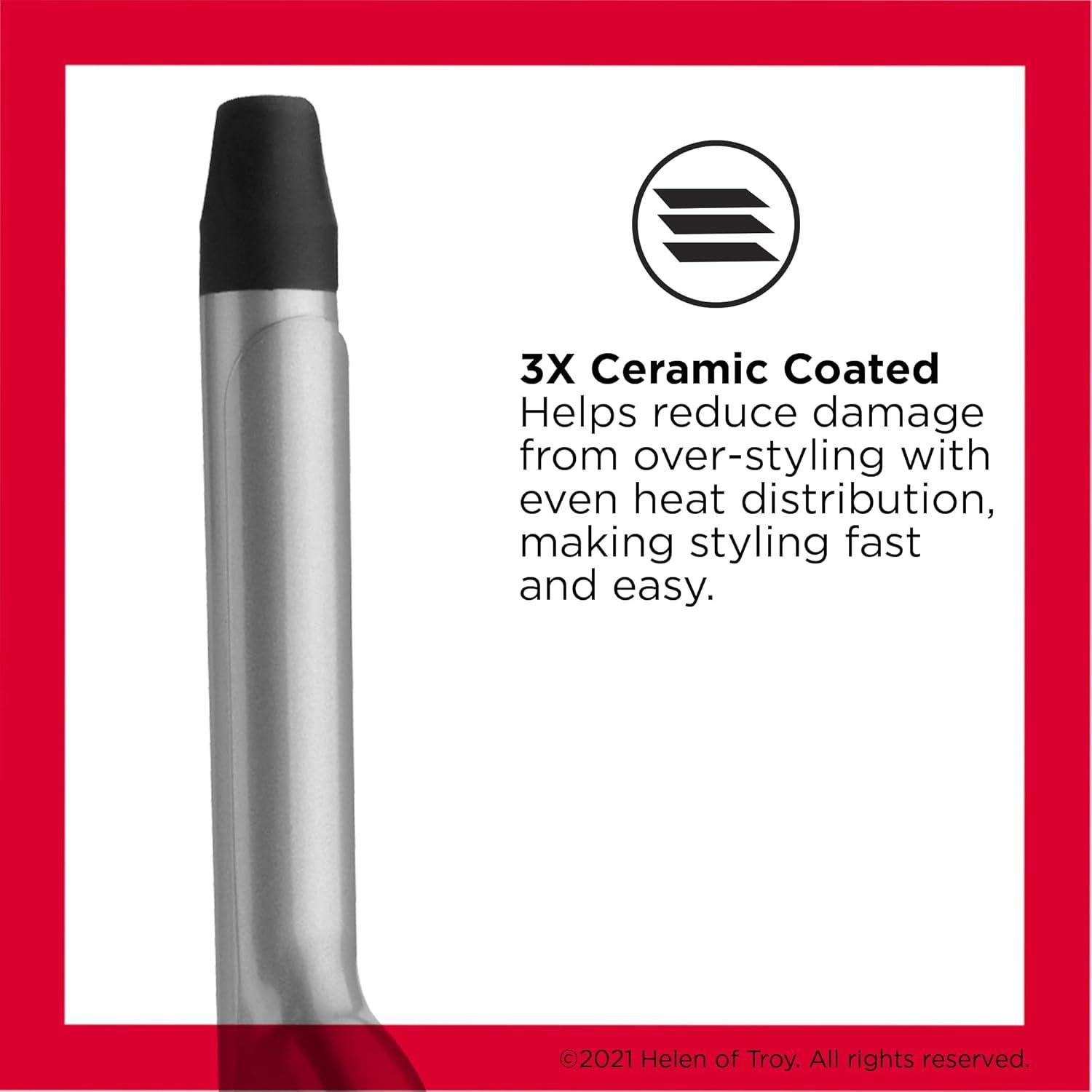 imageREVLON Perfect Heat Ceramic Curling Iron Brush Black 34quotCeramic