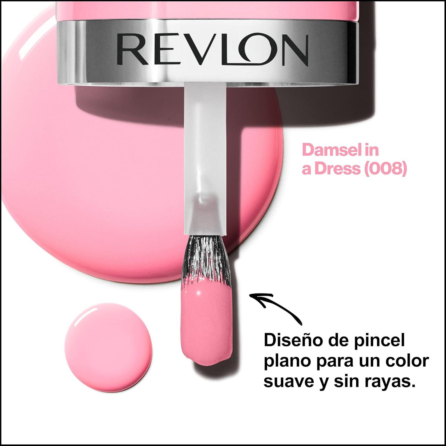 imageREVLON Ultra HD Snap Nail Color Natural Rich Glossy Polish 100 Vegan Formula No Base or Top Coat Needed 014 Red and Real 027 fl oz008 Damsel In a Dress