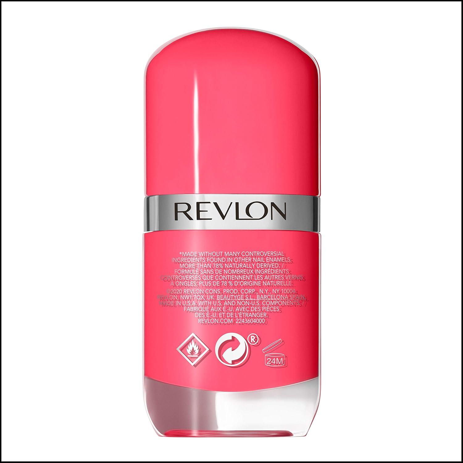 imageREVLON Ultra HD Snap Nail Color Natural Rich Glossy Polish 100 Vegan Formula No Base or Top Coat Needed 014 Red and Real 027 fl oz009 No Drama