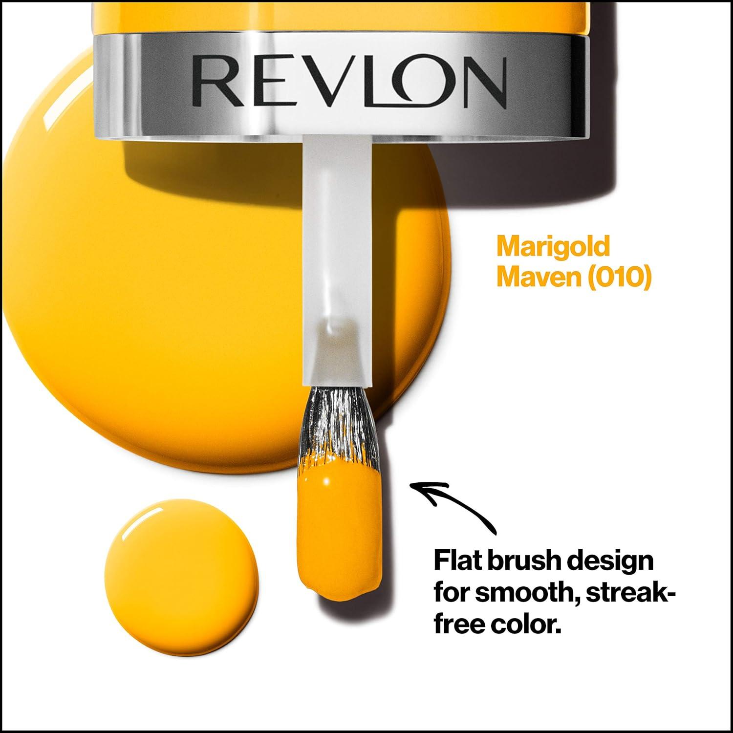 imageREVLON Ultra HD Snap Nail Color Natural Rich Glossy Polish 100 Vegan Formula No Base or Top Coat Needed 014 Red and Real 027 fl oz010 Marigold Maven