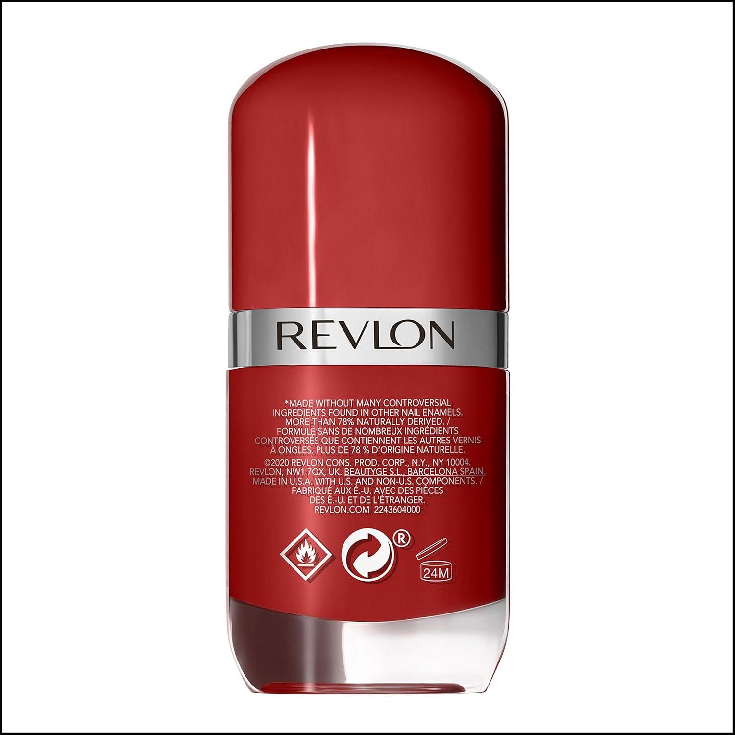 imageREVLON Ultra HD Snap Nail Color Natural Rich Glossy Polish 100 Vegan Formula No Base or Top Coat Needed 014 Red and Real 027 fl oz014 Red and Real