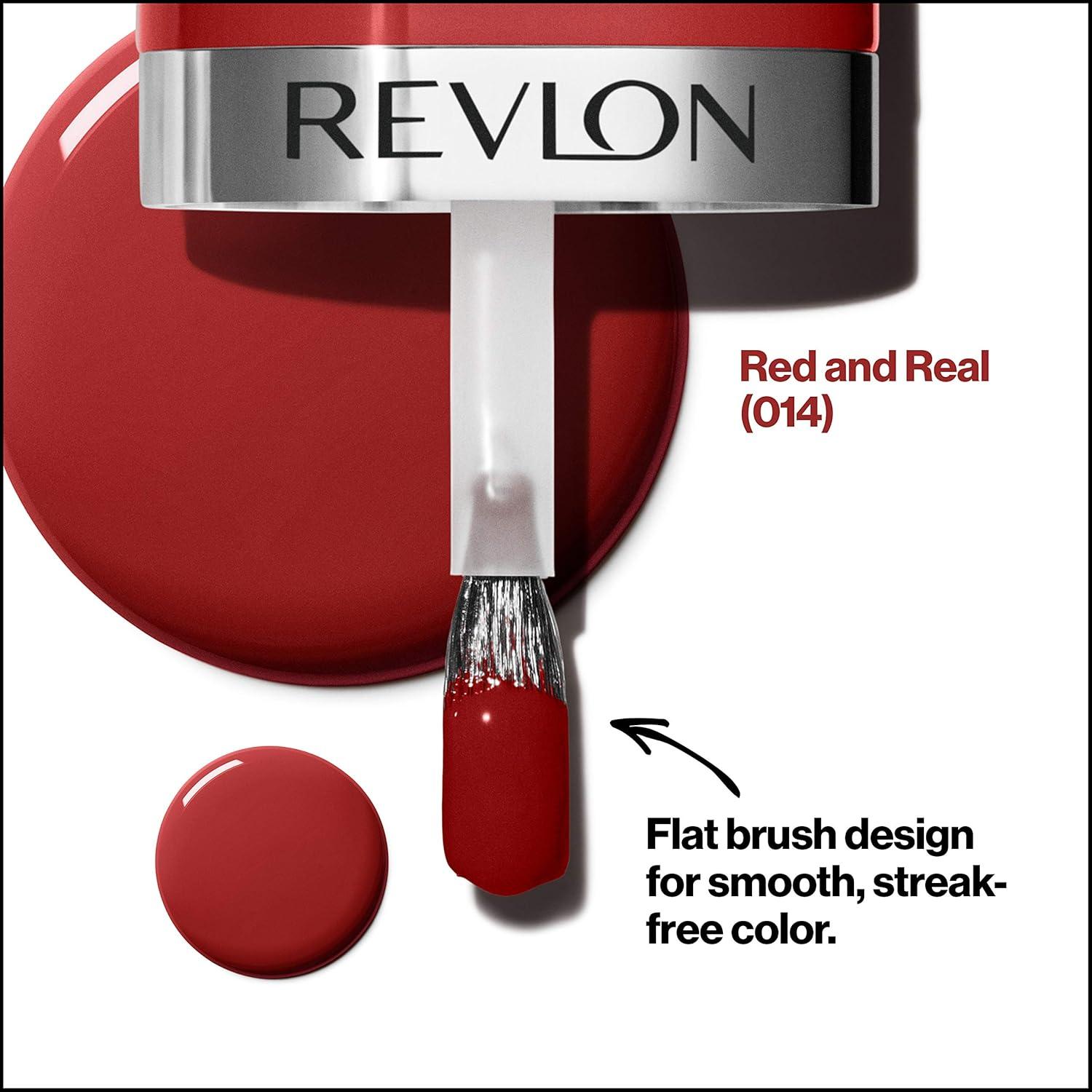imageREVLON Ultra HD Snap Nail Color Natural Rich Glossy Polish 100 Vegan Formula No Base or Top Coat Needed 014 Red and Real 027 fl oz014 Red and Real