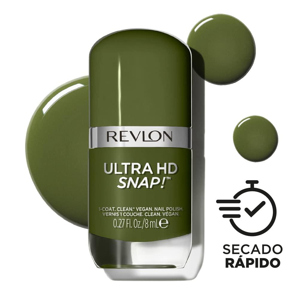 imageREVLON Ultra HD Snap Nail Color Natural Rich Glossy Polish 100 Vegan Formula No Base or Top Coat Needed 014 Red and Real 027 fl oz022 Commander In Chief