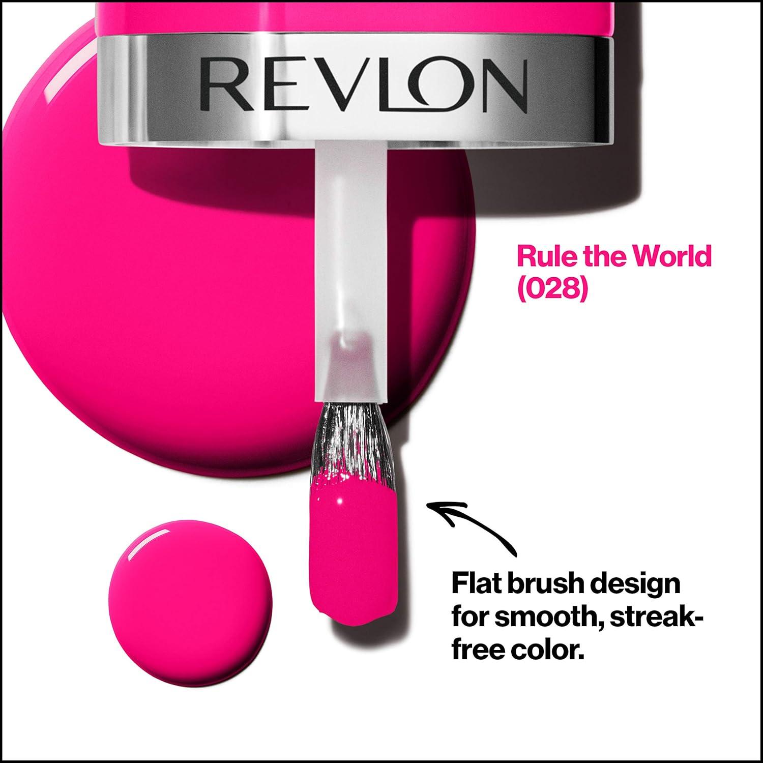 imageREVLON Ultra HD Snap Nail Color Natural Rich Glossy Polish 100 Vegan Formula No Base or Top Coat Needed 014 Red and Real 027 fl oz028 Rule The World