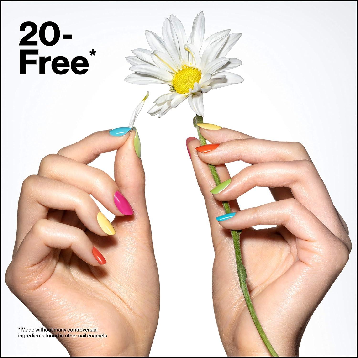 imageREVLON Ultra HD Snap Nail Color Natural Rich Glossy Polish 100 Vegan Formula No Base or Top Coat Needed 014 Red and Real 027 fl oz032 Birthday Suit