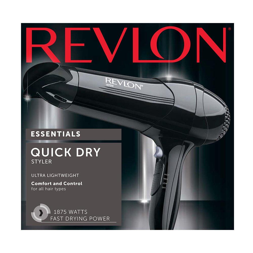 imageRevlon 1875 Watt FullSize Turbo Dryer and lightweight Design Black Package VariesNo Size