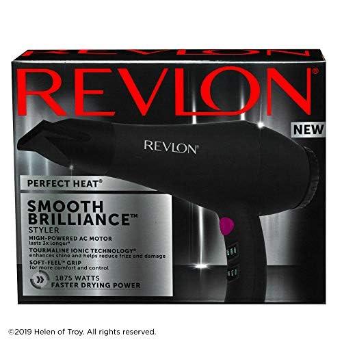 imageRevlon 1875W Smooth Brilliance AC Motor Hair Dryer For Shiny Smooth Hair1 Count Pack of 1