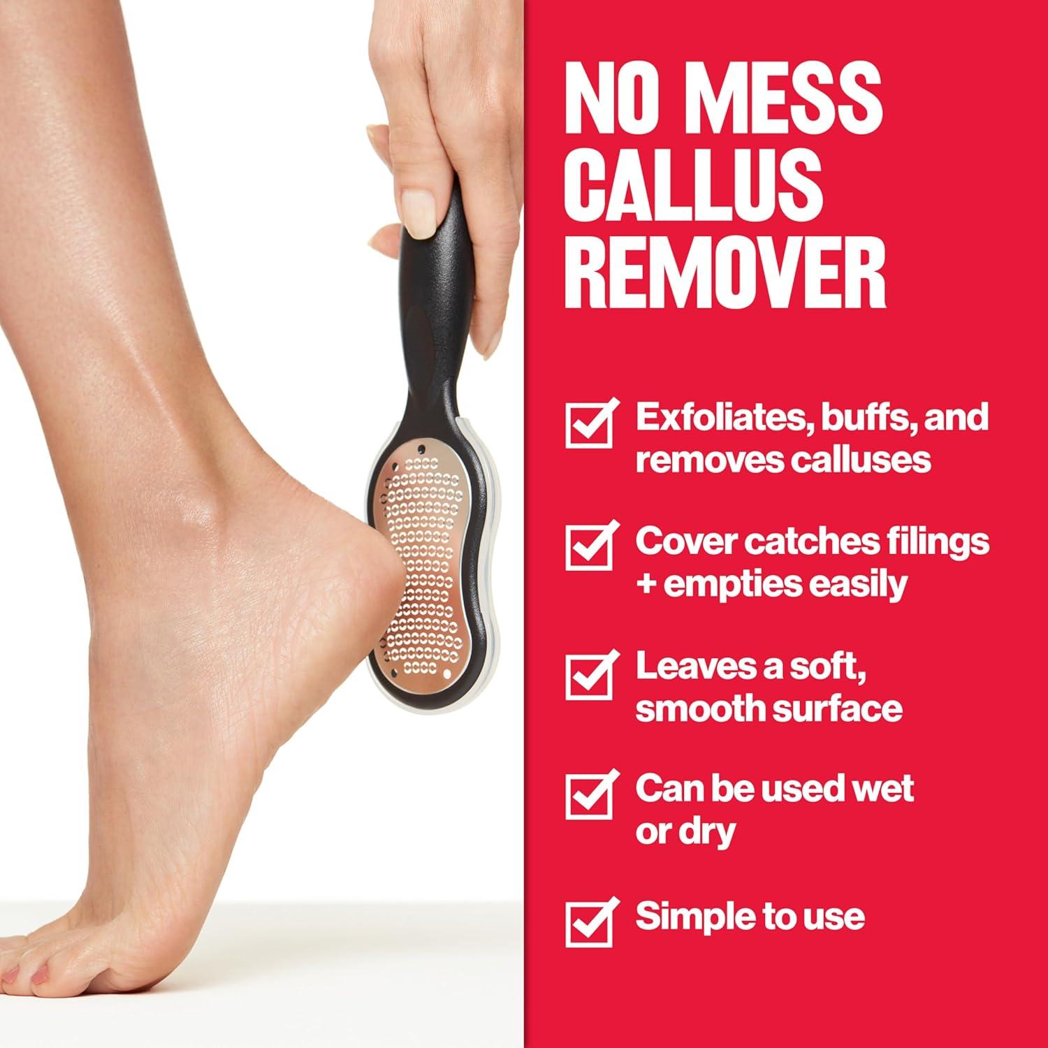 imageRevlon Callus Remover Foot File with NoMess Cover Gently Exfoliates and Smooths Feet Softens Calloused Areas 1 count