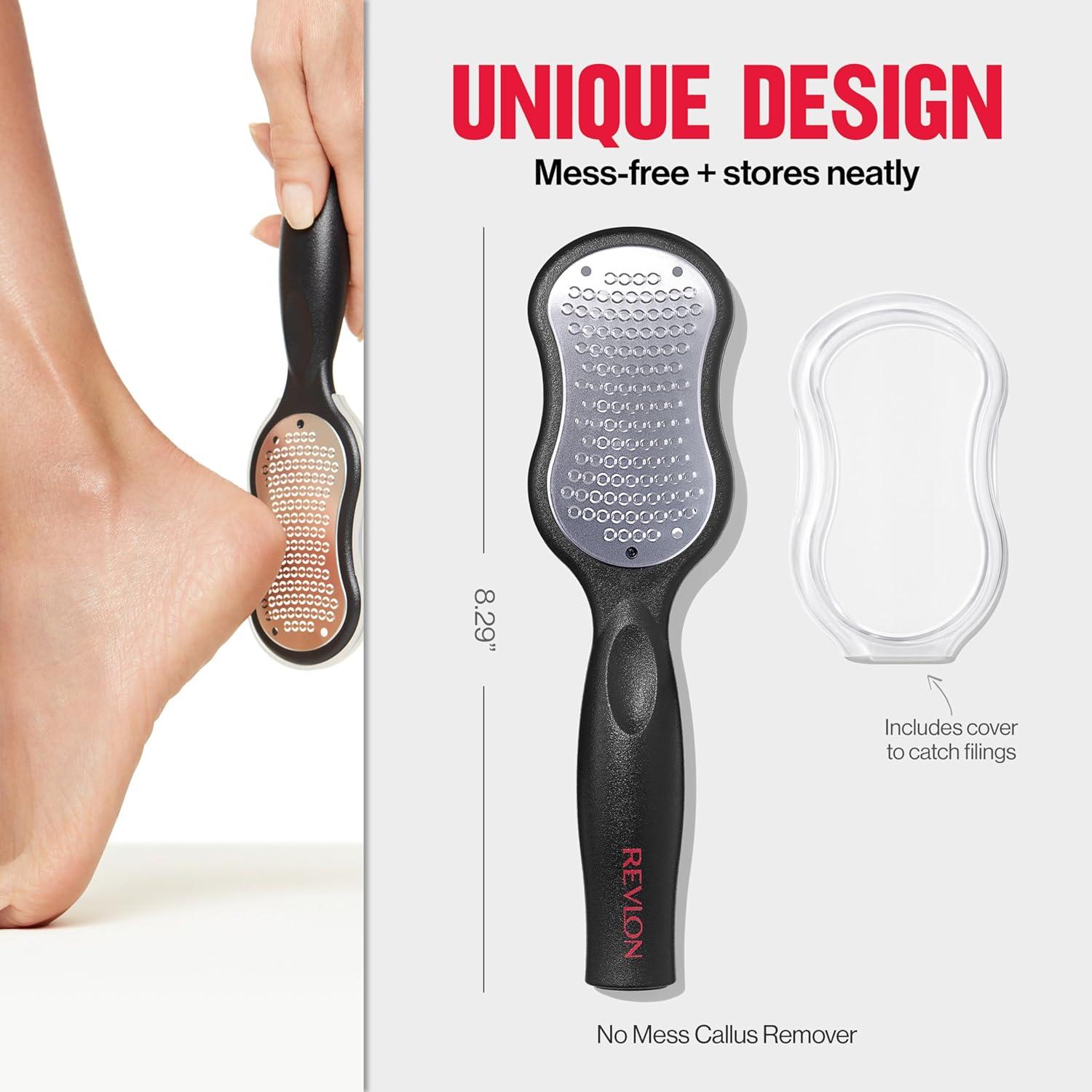 imageRevlon Callus Remover Foot File with NoMess Cover Gently Exfoliates and Smooths Feet Softens Calloused Areas 1 count
