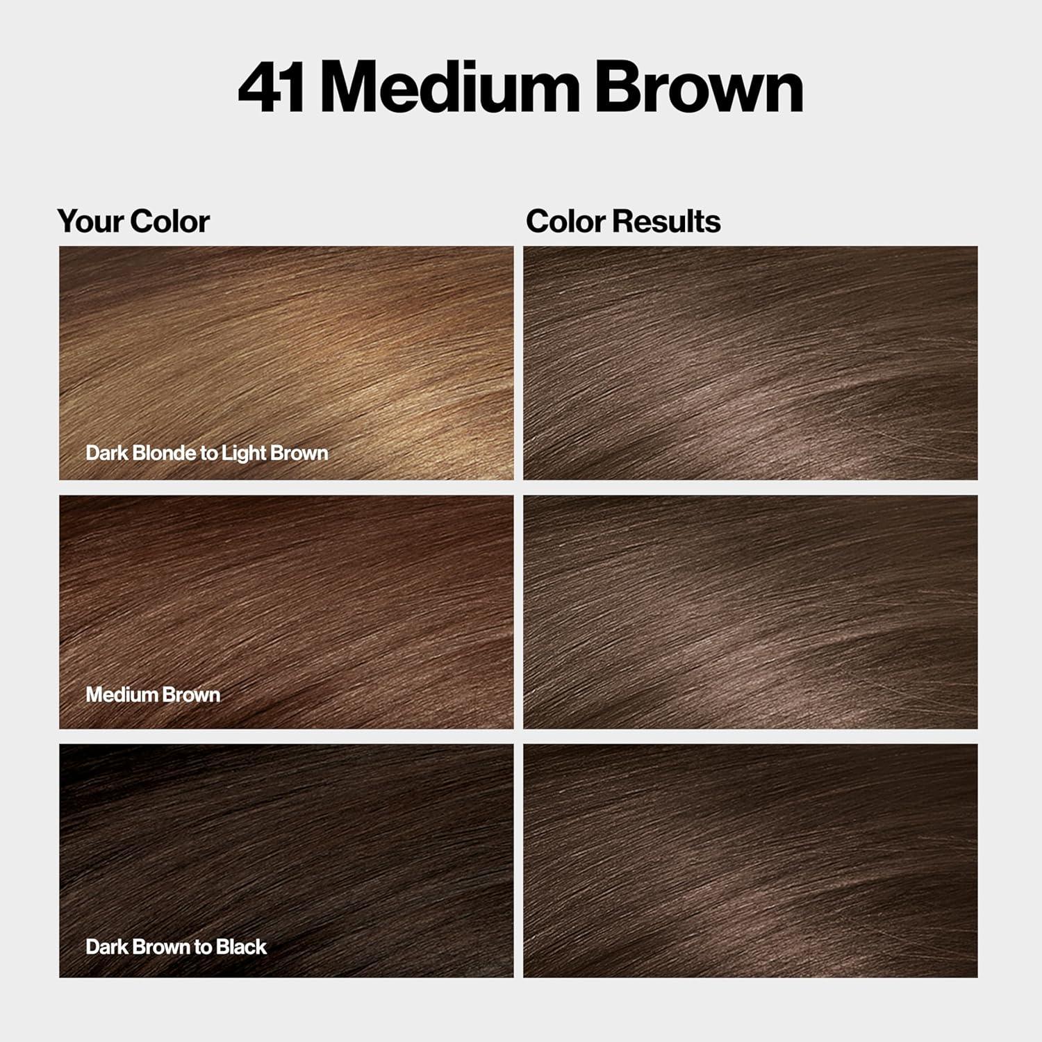 imageRevlon ColorSilk with Bond Repair Complex Brown Permanent Hair Color 100 Gray Coverage Ammonia Free Hair Dye Vegan Keratin 30 Dark Brown Pack of 341 Medium Brown