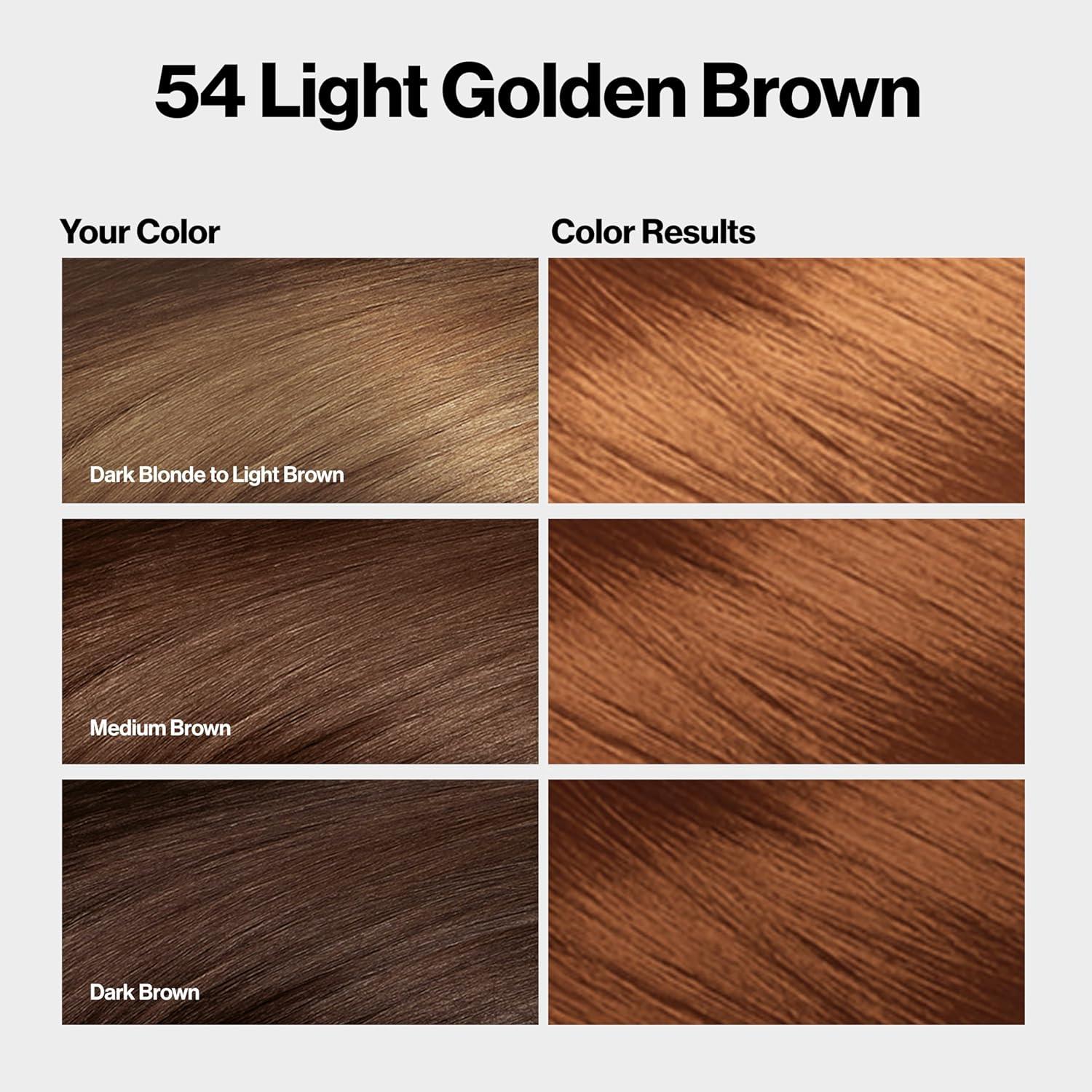 imageRevlon ColorSilk with Bond Repair Complex Brown Permanent Hair Color 100 Gray Coverage Ammonia Free Hair Dye Vegan Keratin 30 Dark Brown Pack of 354 Light Golden Brown