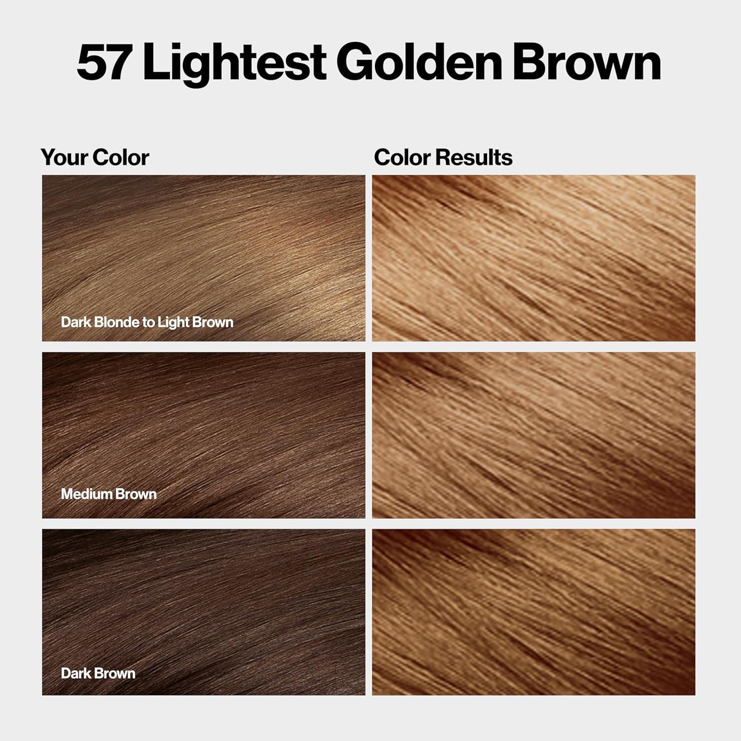 imageRevlon ColorSilk with Bond Repair Complex Brown Permanent Hair Color 100 Gray Coverage Ammonia Free Hair Dye Vegan Keratin 30 Dark Brown Pack of 357 Lightest Golden Brown