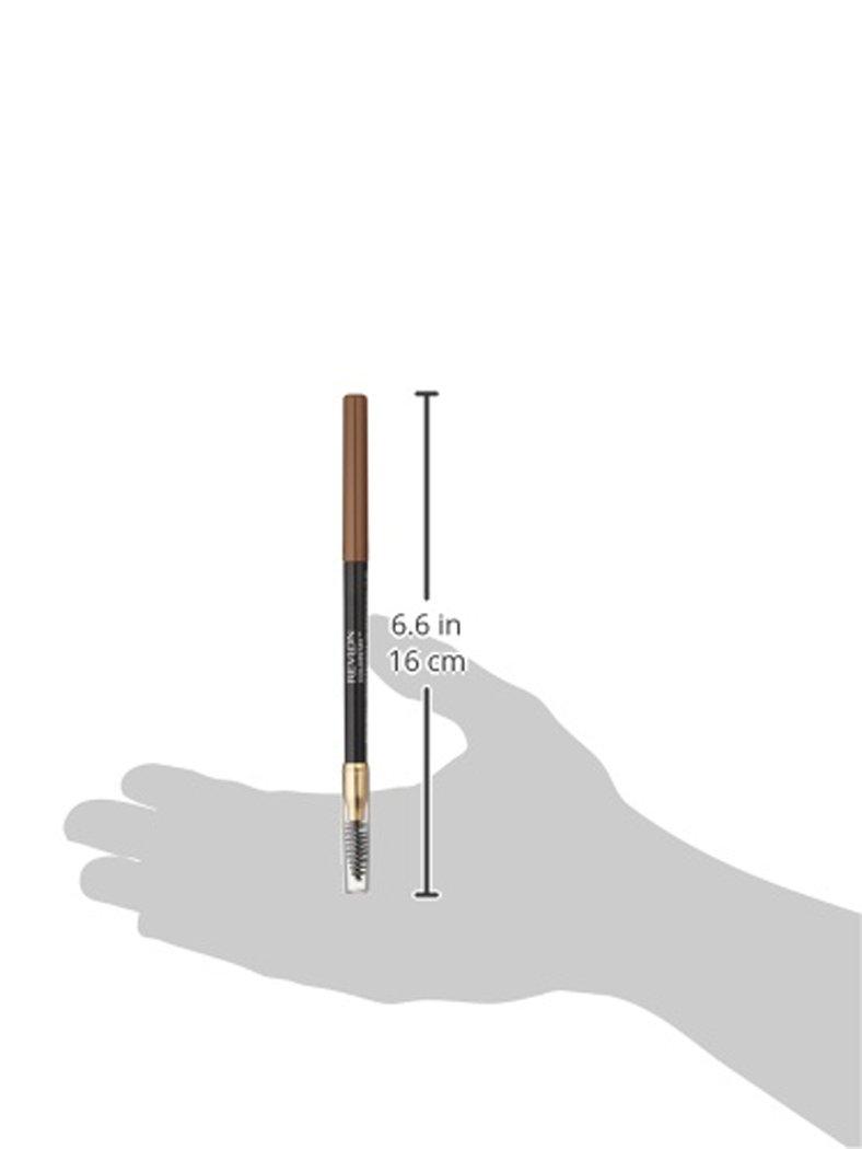imageRevlon ColorStay Eyebrow Pencil with Spoolie Brush Waterproof HairLike Strokes for Natural Looking Brows 210 Soft Brown 0021 oz210 Soft Brown
