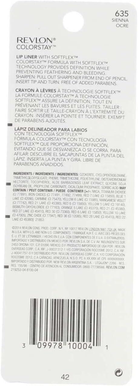 imageRevlon ColorStay Lipliner with SoftFlex Sienna 635 1 ea Pack of 3
