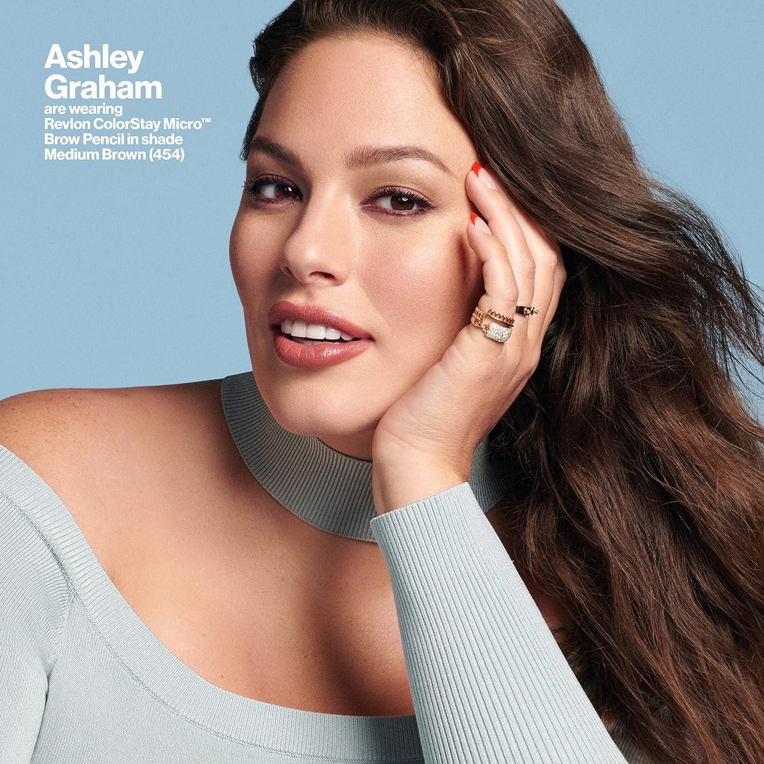 imageRevlon ColorStay Micro Eyebrow Pencil with Built In Spoolie Brush Infused with Argan and Marula Oil Waterproof Smudgeproof 451 Ash Blonde 0003 ozAuburn